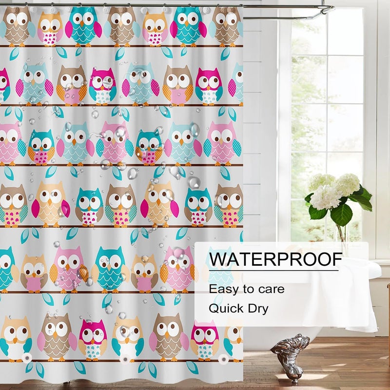 TIKABC Shower Curtain Liner, 4G PEVA Shower Liner, Plastic Waterproof Shower Curtains, 72x72 inch with Grommet Holes 3 Magnetic Weights - Image 3